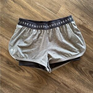 Under Armour Heather Gray Training Shorts